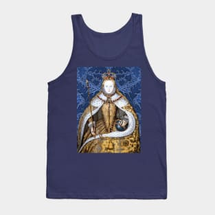 Queen Elizabeth I Tudor Collage Coronation Portrait Tank Top